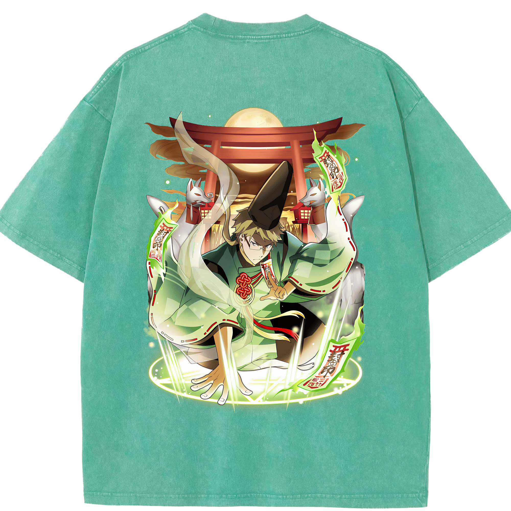 （画像用） 文豪ストレイドッグス Bungo Stray Dogs 綿100% ヴィンテージ風 半袖Tシャツ（背面プリント）